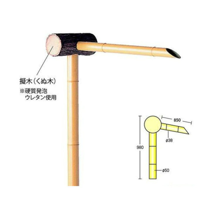 楽天市場】擬木筧(くぬ木) (口長) L(長さ)約850mm×H(高さ)980mm 人工竹 