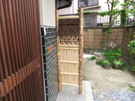 楽天市場】 和風庭園資材一覧 > 袖垣 > 天然竹袖垣 : エクステリアストック
