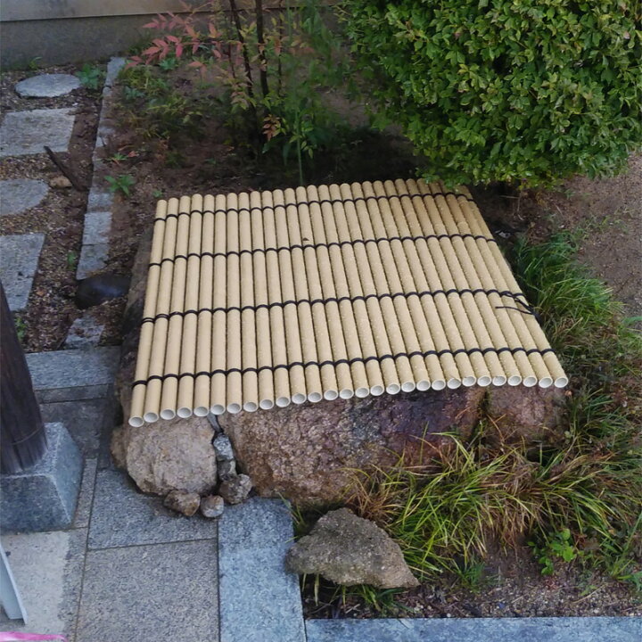 楽天市場】人工竹井戸蓋（ふた）（白竹）丸竹直径30mm/1200mm×1200mm 