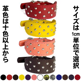 イタグレミニピン用スタッズ革首輪：Small Type G2_002(平尖鋲）