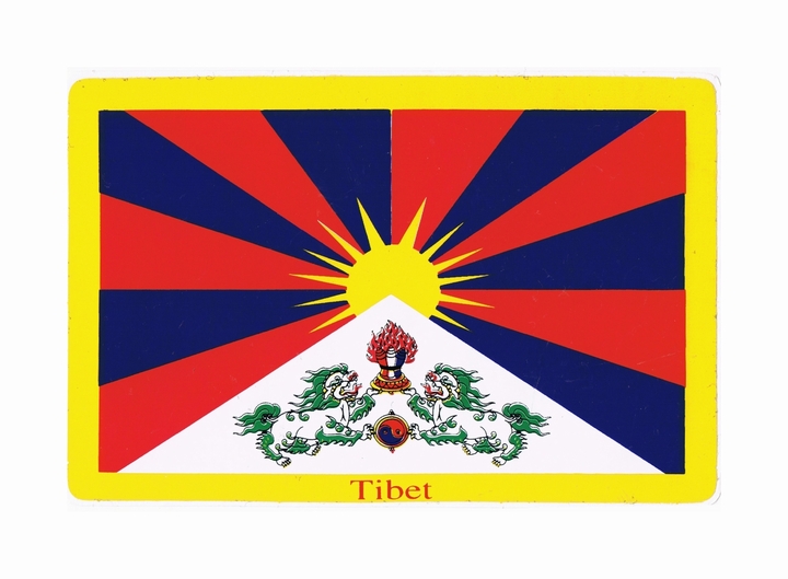チベット国旗 フリーチベット Free Tibet ステッカー スノーライオン デカール 春先取りの 大規模セール アジアン雑貨 エスニック