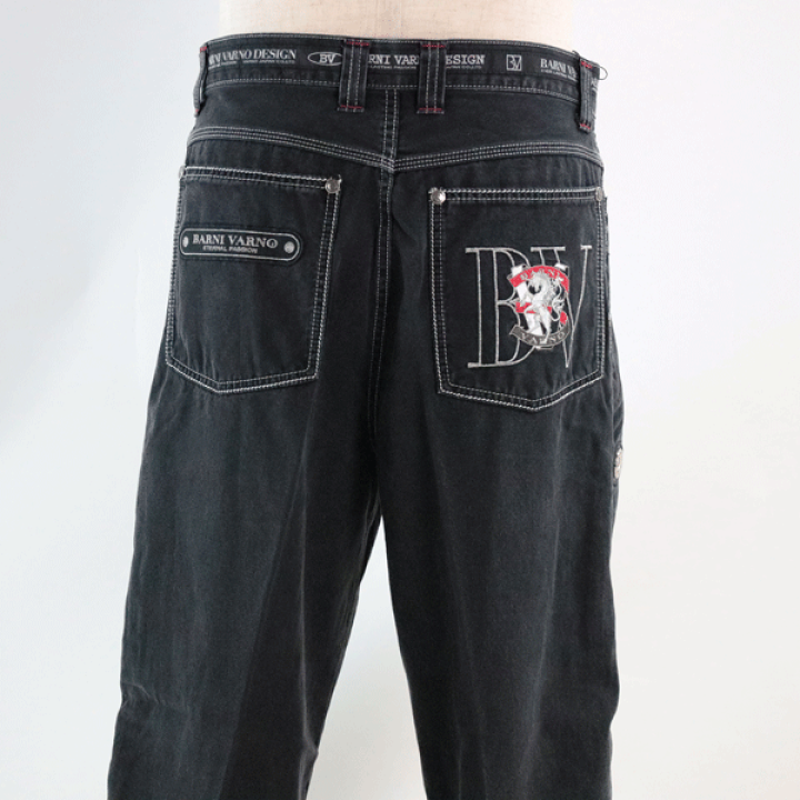 楽天市場】バーニヴァーノ 2タック デニムパンツ BAW-MJZ4890 刺繍 40
