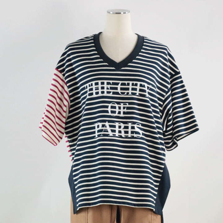 半袖Tシャツ ラリアムー 38サイズ カットソー 2311503 レディース カジュアル lady SSCS 夏 lady 30代 40代 50代  ハルズアミ lallamu 半袖Tシャツ ラリアムー 38サイズ カットソー 2311503