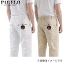パジェロ コットンパンツ 綿パンツ 21-5304-07 ホワイト ゴルフ golf 春 夏 PAGELO かっこいい ブランド 服 メンズ 紳士服 きれいめ スマート カジュアル イケオジ ウォッシャブル（洗える）外出 休日 上質 上品 リラックス シルエット アーバン ジャストサイズ ズボン