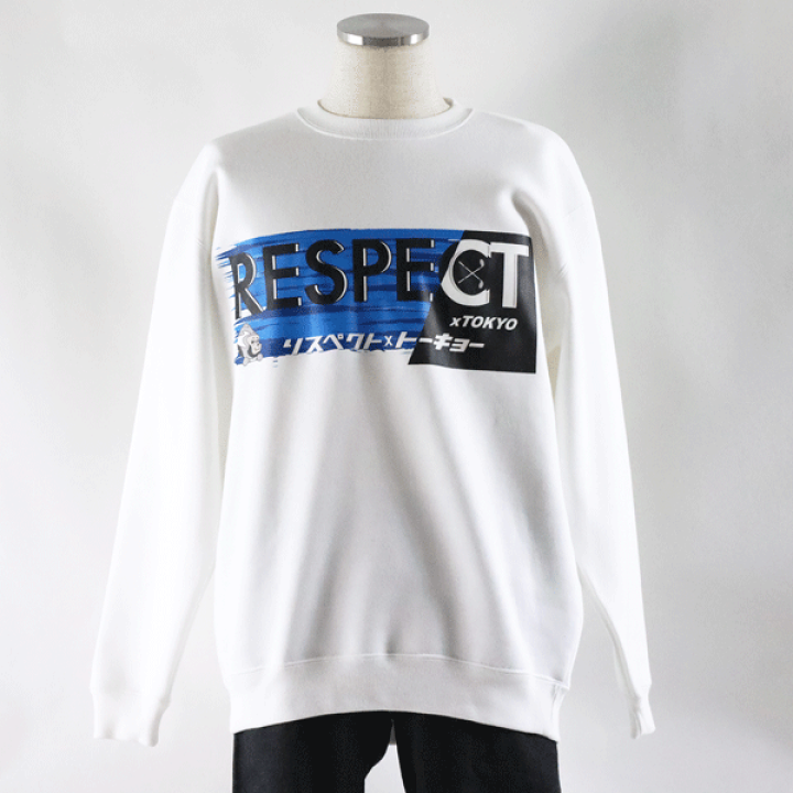 サンタフェ・リスペクト トレーナー 48 ブラック/ホワイト サンタフェ WF切替バックモチーフロゴ トレーナー 48 50 52