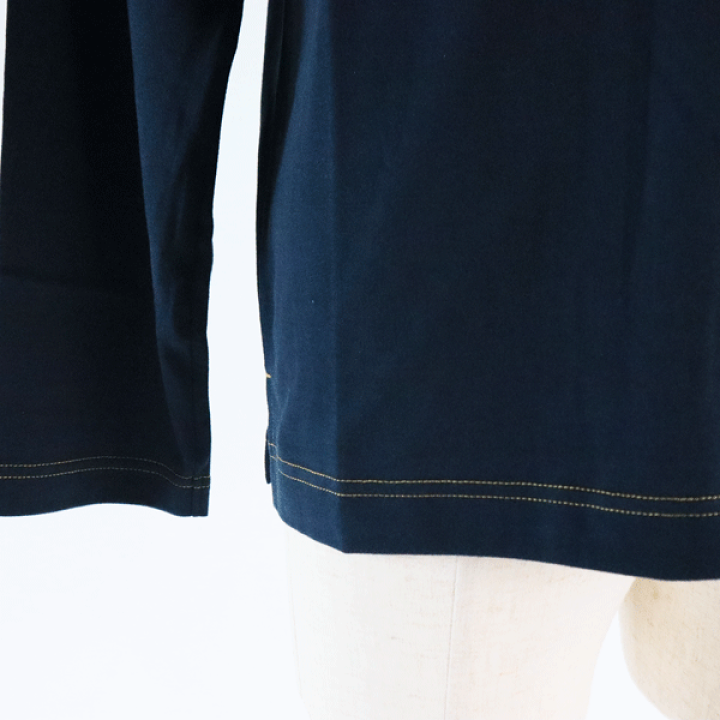 シナコバ　長袖定番ネイビー L ロンＴ 中古品 美品】シナコバ 長袖カットソー L ネイビー 日本製