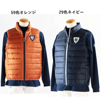 シナコバ　秋冬　ダウン入り　ジャンバーベスト　使用品　美品　ネイビー　サイズLL SINA COVA ☆シナコバ【*001*】【*BIG SALE*】秋冬ダウンベスト