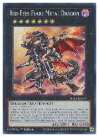 英語版　RA01　黒　Red-Eyes Flare Metal Dragon(SR)(1st)(真紅眼の鋼炎竜)
