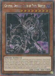 pŁ@@Grapha Dragon Lord of Dark World(PLSR)(1st)(ÍE̗_Ot@)(RA04-EN159)