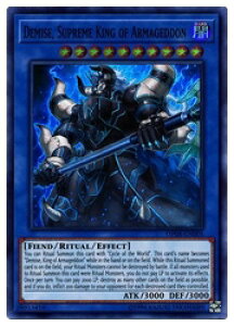 �p��Ł@�@Demise Supreme King of Armageddon(SR)(�I���̔e���f�~�X)(OP08-EN005)