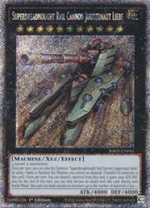 �p��Ł@���@Superdreadnought Rail Cannon Juggernaut Liebe(PLSR)(1st)(���W���C����ԃW���K�[�m�[�g�E���[�x)(RA03-EN041)