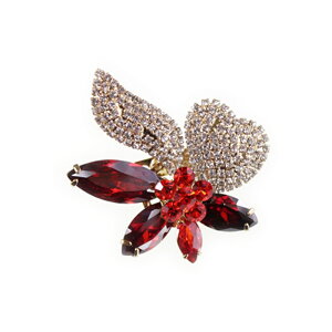 ブローチ フォーマル スワロフスキー 花 パール brooch 在庫一掃セール かわいい タトゥーシール 贈呈中 fx129rdgd