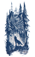 ジャグアタトゥー タトゥーシール 2週間で消えるタトゥー ヘナタトゥー 本物志向 狼 フクロウ