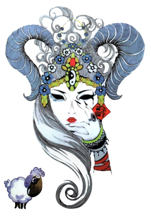 楽天市場 タトゥーシール タトゥーシール 羊 干支 中型 A5 The Fantasy