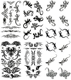 楽天市場 タトゥーシール ヤモリの通販