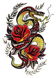 楽天市場 蛇 タトゥーシールの通販 楽天市場 蛇 タトゥーシールの通販