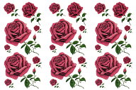 タトゥーシール［3枚セット］ 薔薇 ymp082 [レギュラーサイズ］