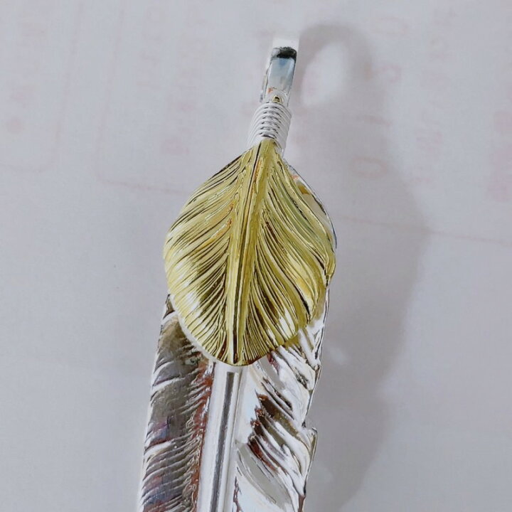 楽天市場】18k上金フェザー 18金上金特大フェザー : Fashion Bonita