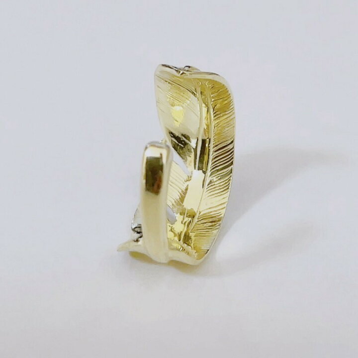 楽天市場】18金 指輪 リング メンズ 18k 全金フェザー ピンキーリング 