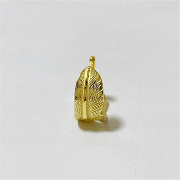 楽天市場】18金 指輪 リング メンズ 18k 全金フェザー ピンキーリング 