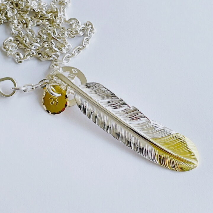 楽天市場】18金 ペンダントトップ 先金フェザー 18k ネックレストップ  