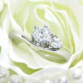ダイヤモンド婚約指輪 サイズ直し一回無料 0.3ct E VVS1 EXCELLENT H&C 3EX サイドハート6本爪D1 プラチナ Pt900 婚約指輪（エンゲージリング）