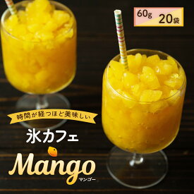 アイス 業務用 氷アイス 氷 業務用アイス 氷deカフェ 文化祭 氷菓 アイス 氷カフェ カクテル用アイス 氷 洋菓子 かき氷 冷凍 カクテル カフェ 氷ドリンク 簡単 スイーツ デザート マンゴー 80g×20袋入
