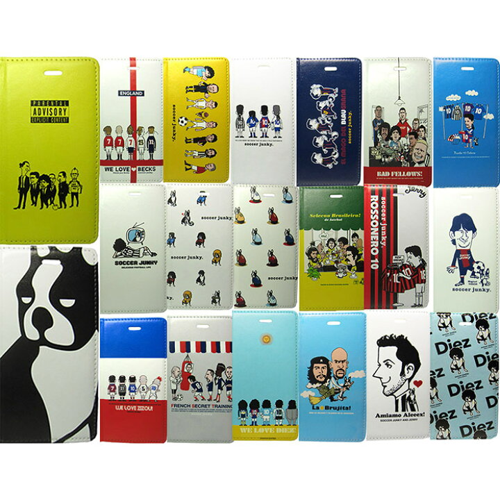 楽天市場 Soccerjunky サッカージャンキー Iphoneケース その1 デザイン種 Soccerjunky サッカージャンキー Iphone8ケース Iphone7ケース 手帳型カバー Folioケース フラップ無し サッカーグッズ モバイルケース フットサル フットボールトレジャー楽天市場店