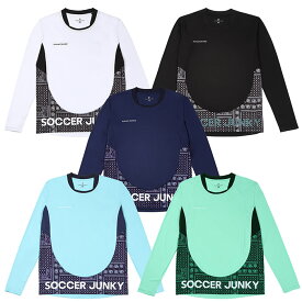 SoccerJunky(サッカージャンキー) ロングプラシャツ「フットサル シン・ハリ犬+2 ロングワークアウトシャツ」(sj23a01)【フットサル サッカー ロングプラシャツ ロングプラクティスシャツ 用品】