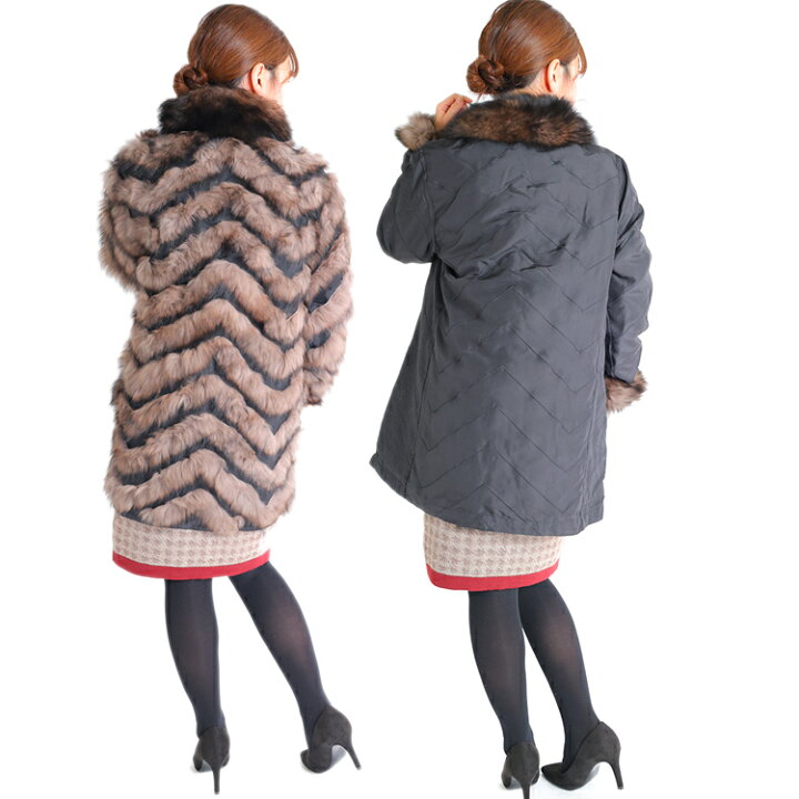 新品】is-360201-2/イブサンローラン/フォックスリバーシブル