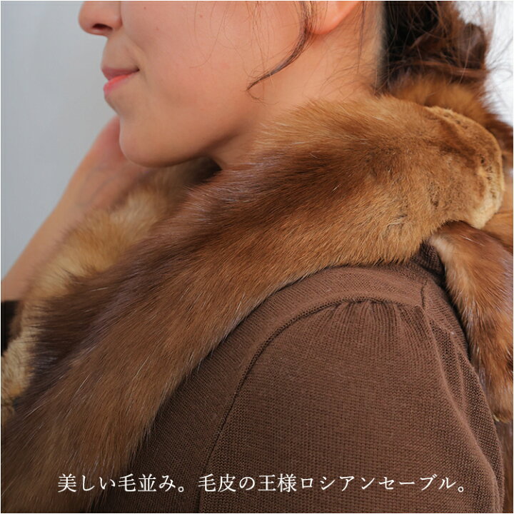 楽天市場】【新品】超激安/ボリューム満点/ロシアンセーブル2匹使い 