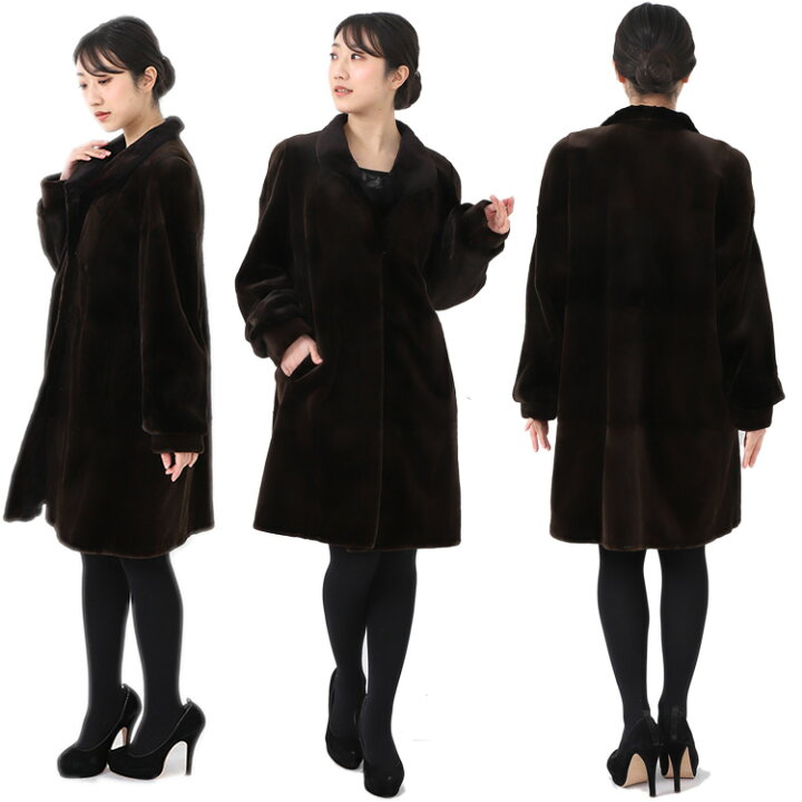 楽天市場】【新品】大人気/SAGAROYAL/シェアードミンクコート/9-13号 