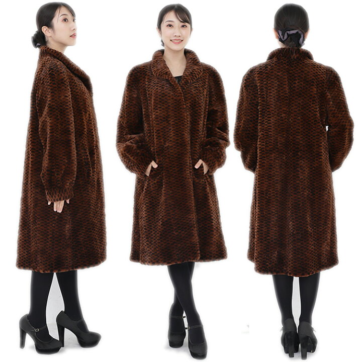 楽天市場】【中古】SAGA/MOONBAT/ミンクロングコート/13-15号☆ : Felicita