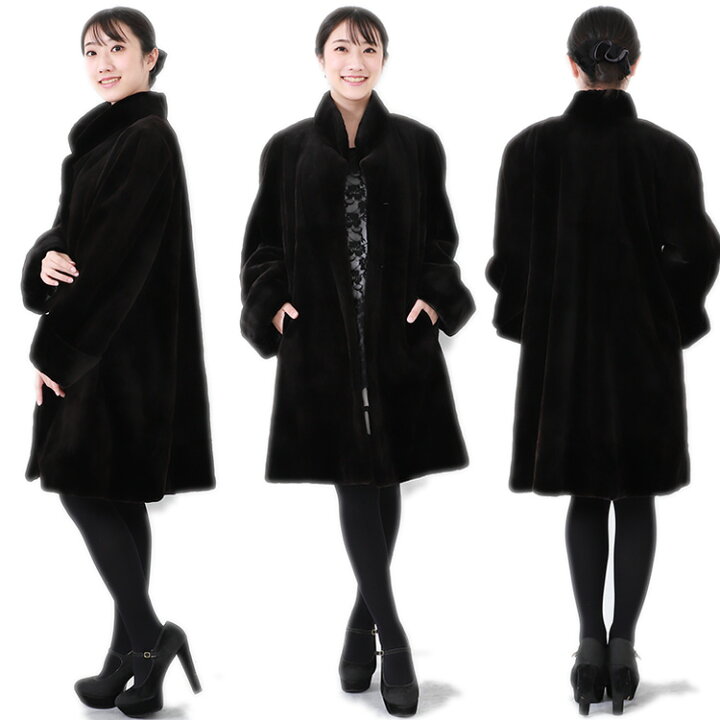 楽天市場】【新品】激安/超人気/シェアードミンクロングコート/9-13号 