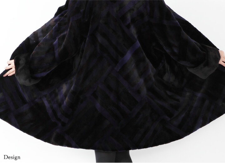 楽天市場】【新品】大人気/SAGAROYAL/シェアードミンクデザインコート 