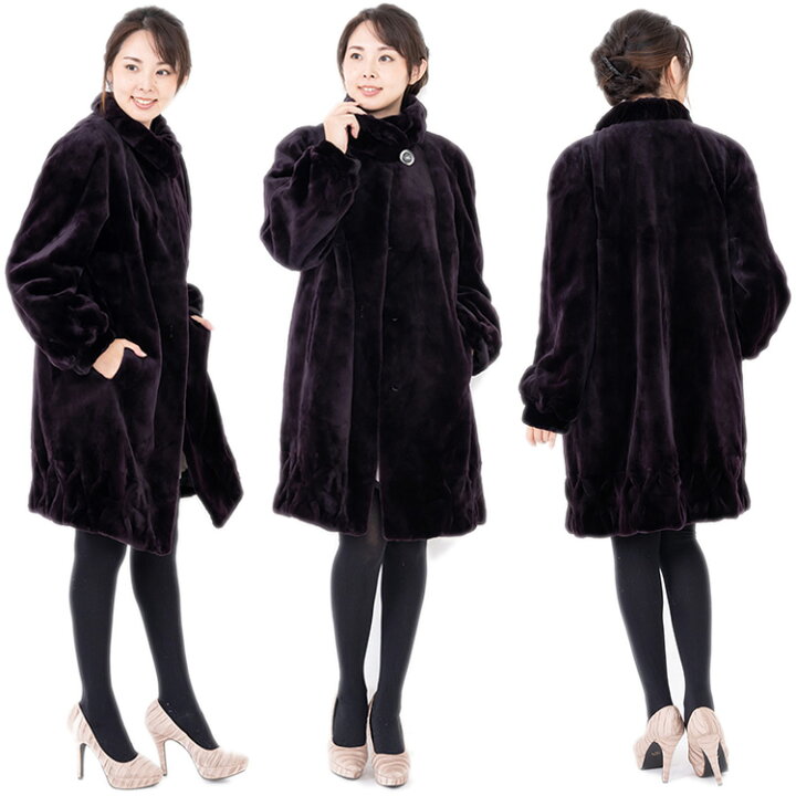 楽天市場】【新品】超人気/SAGAROYAL/シェアードミンクデザインコート 