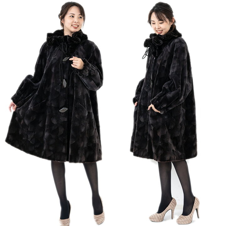楽天市場】【新品】超人気/特上級/SAGAROYAL/シェアードミンクロング 