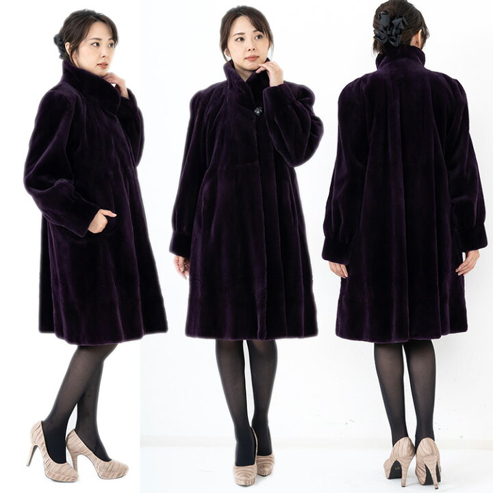 楽天市場】【新品】超人気/SAGAROYAL/シェアードミンクデザインコート 