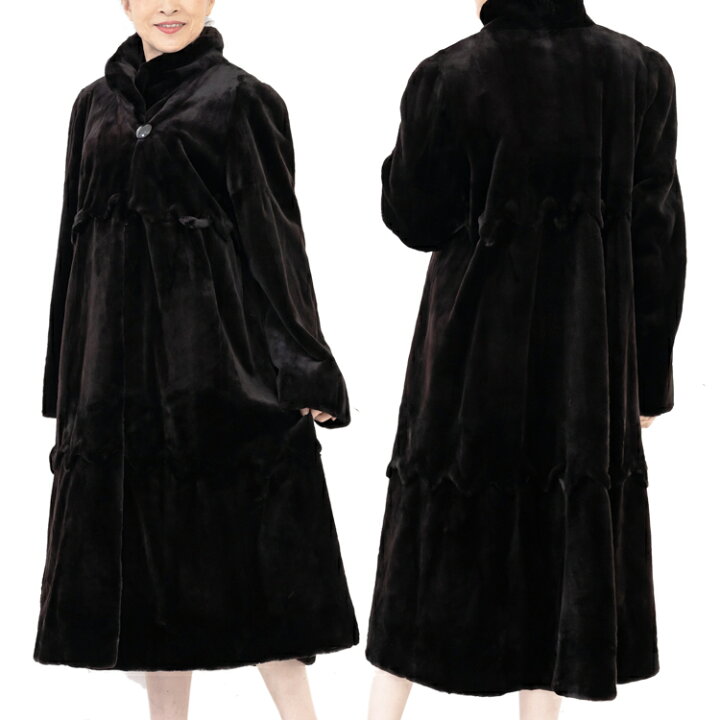 楽天市場】【新品】激安/超人気/SAGAROYAL/シェアードミンクロング 