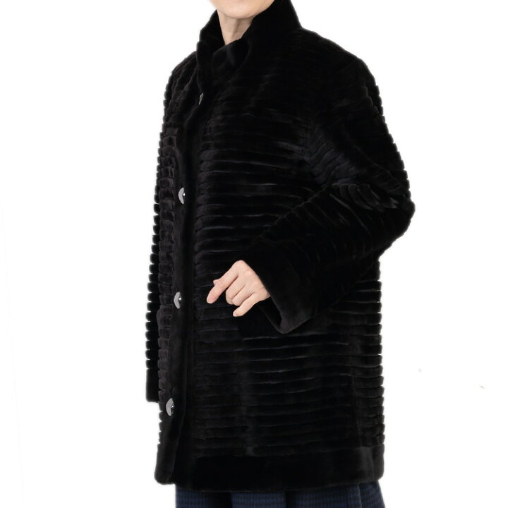 楽天市場】【新品】超人気/SAGAROYAL/シェアードミンクデザインコート 