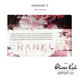 【OliverGal】オリバー・ガル　60.9cm×40.6cm　アート　絵画　インテリア雑貨　シャネル香水デザイン　MADAME C　11389　オリバーガル　24×16インチ