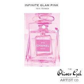 【OliverGal】　オリバー・ガル　アート　絵画　インテリア雑貨　シャネルピンク香水デザイン　Infinite Glam Pink　14767　10×15インチ　オリバーガル
