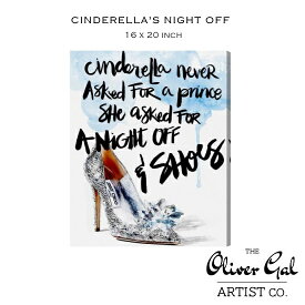 【OliverGal】オリバー・ガル　アート　絵画　インテリア雑貨　シンデレラ　ヒール　絵　Cinderella's Night Off　16632　16×20インチ　40.6cm×50.8cm　オリバーガル