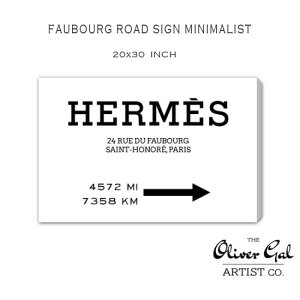yOliverGalzA[g@G@CeAG݁@GX@HERMES G@Faubourg Road Sign Minimalist 15523@20×30C`@50.8cm×76.2cm@Io[EK@Io[K