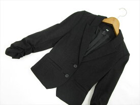 エイチ&エム H&M 長袖 洗えるテーラードジャケット US：4 ブラック杢 【中古】