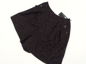 80%OFF 定価\9,800 新品タグ付 カールパークレーン Karl Park Lane キュロットパンツ 7号 パープル ブラック カモフラ柄 【メール便可】 【中古】