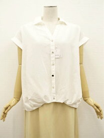 定価\5,900 新品タグ付 イング INGNI 半袖 ブラウス M オフホワイト 【メール便可】 【中古】