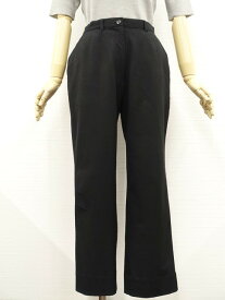 美品 ディズニースポーツ Disney SPORTS ノータックストレートパンツ 9 ブラック 【中古】