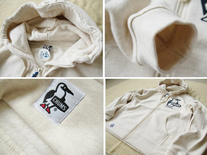 楽天市場】チャムス/CHUMS【ブービーロゴジップパーカー】裏起毛  