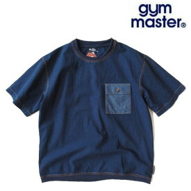 ジムマスター/GYM MASTER【シャンブレービッグTシャツ】ポケットTシャツ/布帛Tシャツ G321749 59/ネイビー